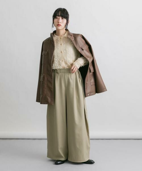 KBF / ケービーエフ ニット・セーター | シアーフリンジニットシャツ | 詳細2