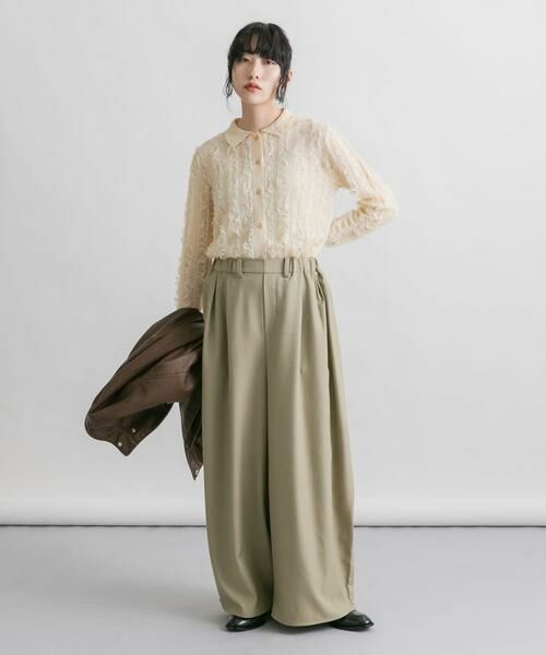 KBF / ケービーエフ ニット・セーター | シアーフリンジニットシャツ | 詳細6