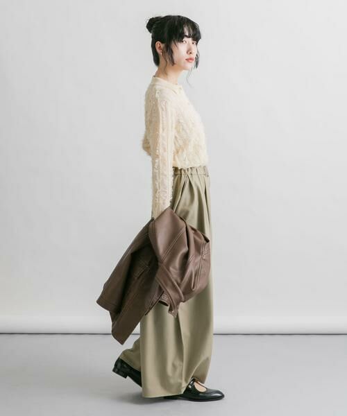 KBF / ケービーエフ ニット・セーター | シアーフリンジニットシャツ | 詳細7