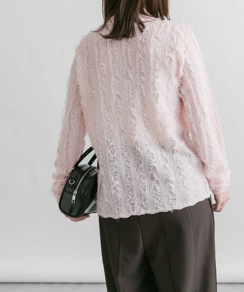 KBF / ケービーエフ ニット・セーター | シアーフリンジニットシャツ | 詳細15