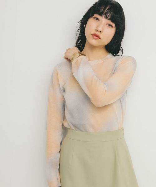 KBF / ケービーエフ ニット・セーター | シアーマーブルニット | 詳細1