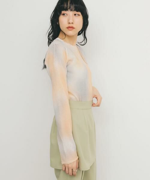 KBF / ケービーエフ ニット・セーター | シアーマーブルニット | 詳細2