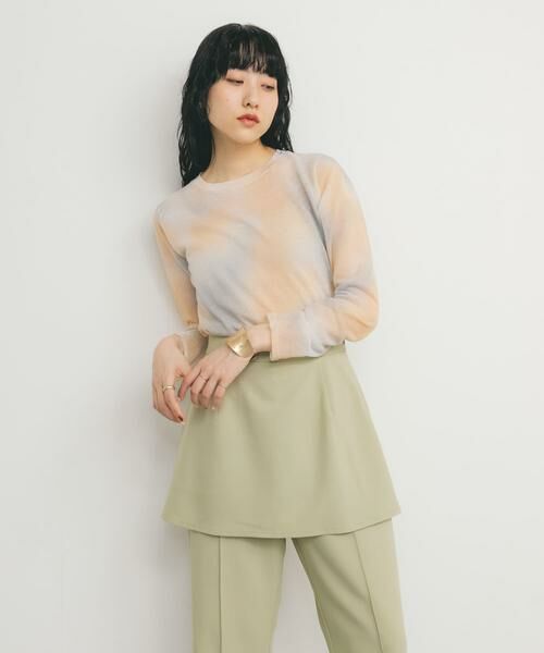 KBF / ケービーエフ ニット・セーター | シアーマーブルニット | 詳細4