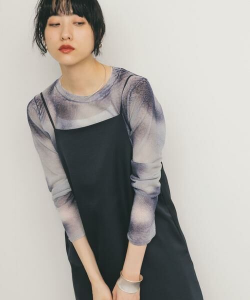 KBF / ケービーエフ ニット・セーター | シアーマーブルニット | 詳細10