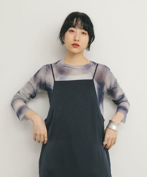 KBF / ケービーエフ ニット・セーター | シアーマーブルニット | 詳細11