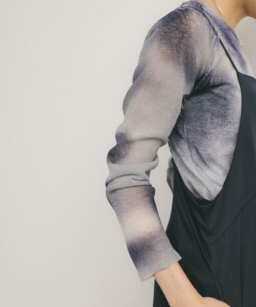 KBF / ケービーエフ ニット・セーター | シアーマーブルニット | 詳細14