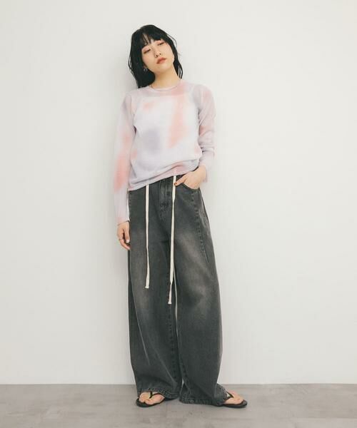 KBF / ケービーエフ ニット・セーター | シアーマーブルニット | 詳細29