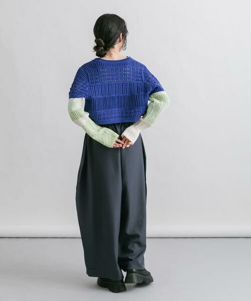 KBF / ケービーエフ カーディガン・ボレロ | パッチワークショートカーディガン | 詳細6