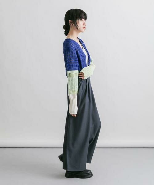 KBF / ケービーエフ カーディガン・ボレロ | パッチワークショートカーディガン | 詳細7