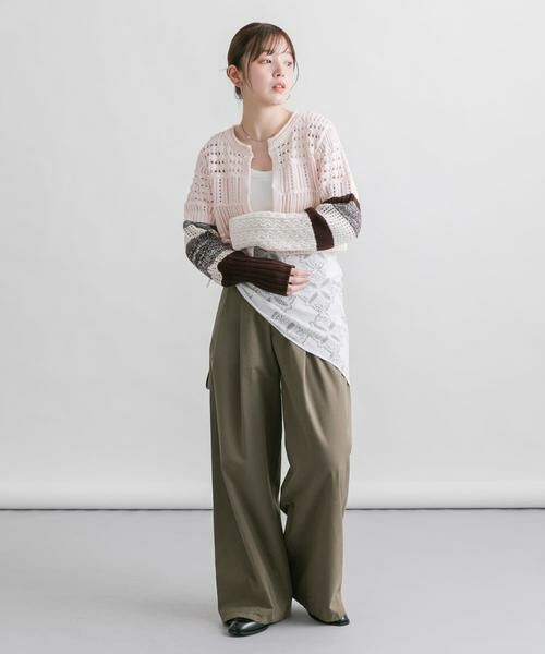 KBF / ケービーエフ カーディガン・ボレロ | パッチワークショートカーディガン | 詳細14