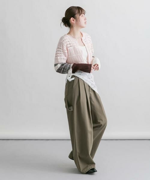 KBF / ケービーエフ カーディガン・ボレロ | パッチワークショートカーディガン | 詳細15