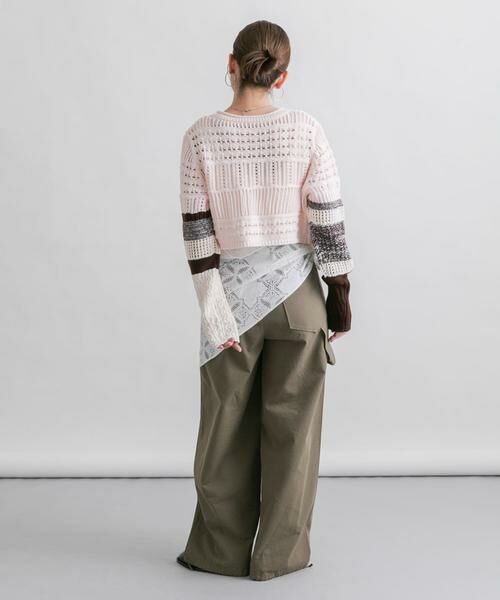 KBF / ケービーエフ カーディガン・ボレロ | パッチワークショートカーディガン | 詳細16