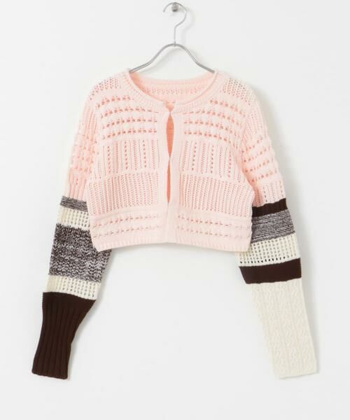 KBF / ケービーエフ カーディガン・ボレロ | パッチワークショートカーディガン | 詳細17