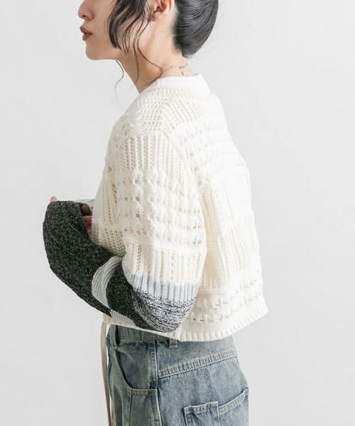 KBF / ケービーエフ カーディガン・ボレロ | パッチワークショートカーディガン | 詳細21