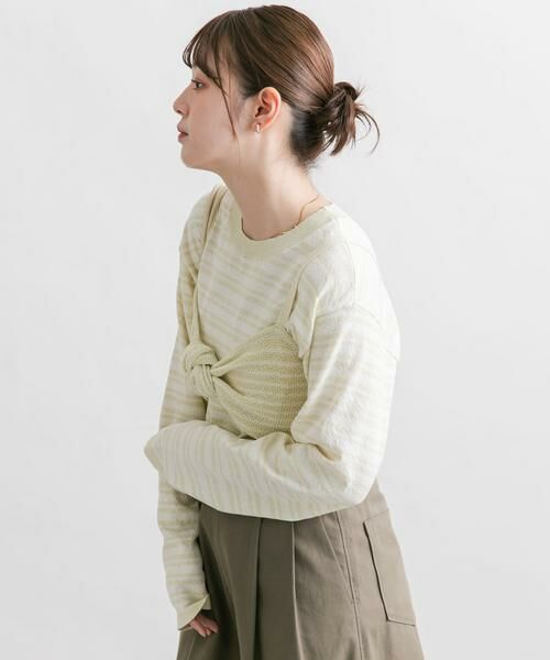 KBF / ケービーエフ ニット・セーター | ビスチェSETボーダーニット | 詳細3
