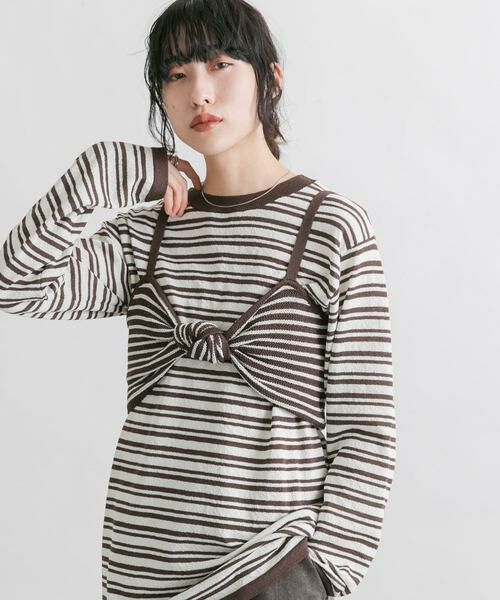 KBF / ケービーエフ ニット・セーター | ビスチェSETボーダーニット | 詳細11