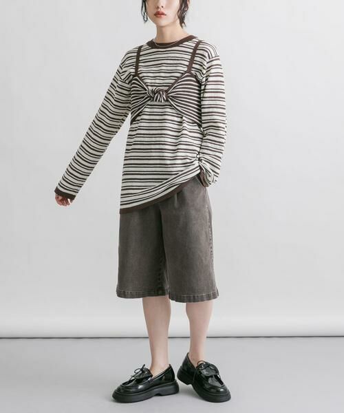 KBF / ケービーエフ ニット・セーター | ビスチェSETボーダーニット | 詳細14