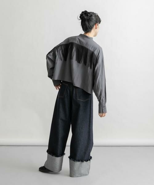 KBF / ケービーエフ シャツ・ブラウス | フリンジデザインシャツ | 詳細7