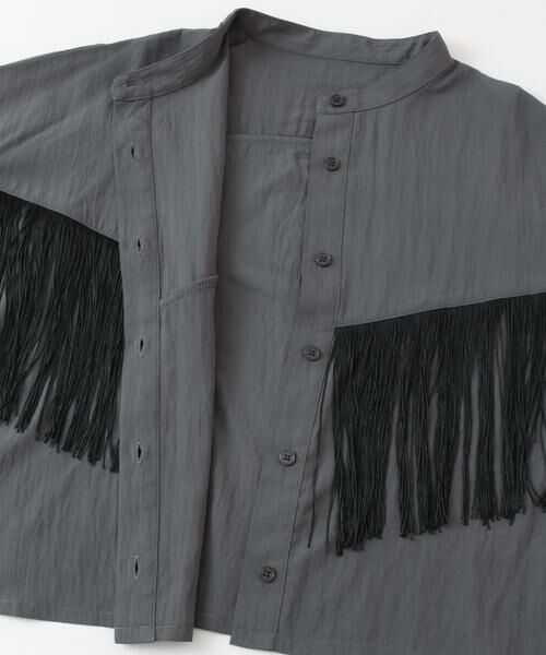 KBF / ケービーエフ シャツ・ブラウス | フリンジデザインシャツ | 詳細9
