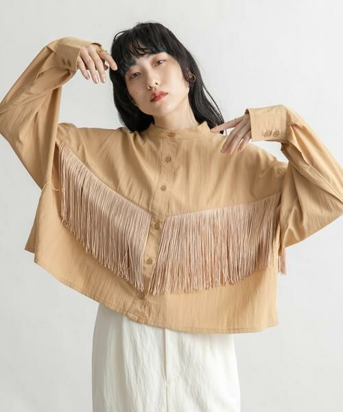 KBF / ケービーエフ シャツ・ブラウス | フリンジデザインシャツ | 詳細14