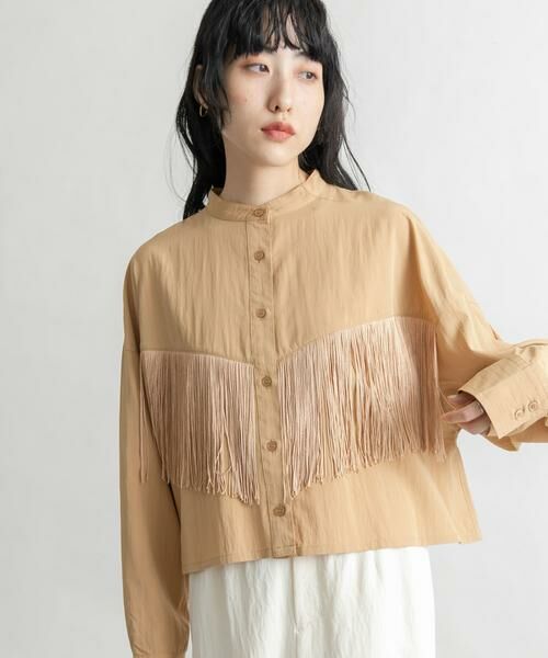 KBF / ケービーエフ シャツ・ブラウス | フリンジデザインシャツ | 詳細15