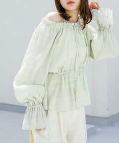 KBF / ケービーエフ シャツ・ブラウス | 2WAYオフショルブラウス