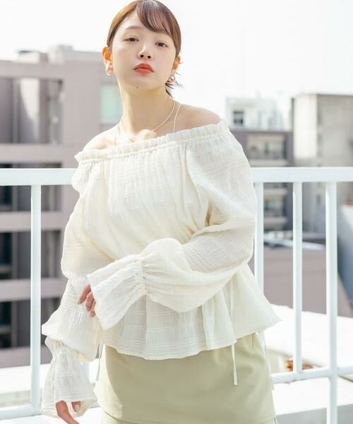 KBF / ケービーエフ シャツ・ブラウス | 2WAYオフショルブラウス | 詳細18