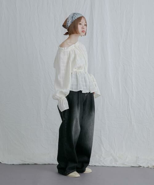 KBF / ケービーエフ シャツ・ブラウス | 2WAYオフショルブラウス | 詳細27