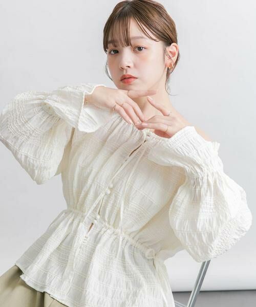 KBF / ケービーエフ シャツ・ブラウス | 2WAYオフショルブラウス | 詳細28