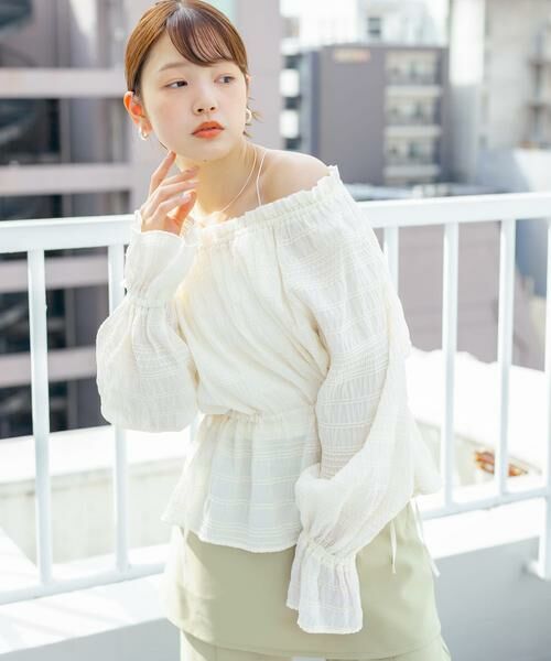 KBF / ケービーエフ シャツ・ブラウス | 2WAYオフショルブラウス | 詳細19