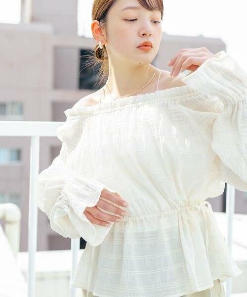 KBF / ケービーエフ シャツ・ブラウス | 2WAYオフショルブラウス | 詳細20