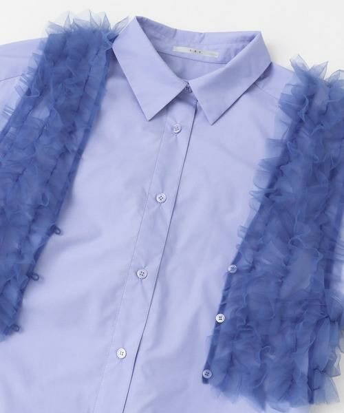 KBF / ケービーエフ シャツ・ブラウス | シアーフリルSETシャツ | 詳細12