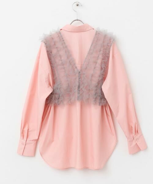 KBF / ケービーエフ シャツ・ブラウス | シアーフリルSETシャツ | 詳細23