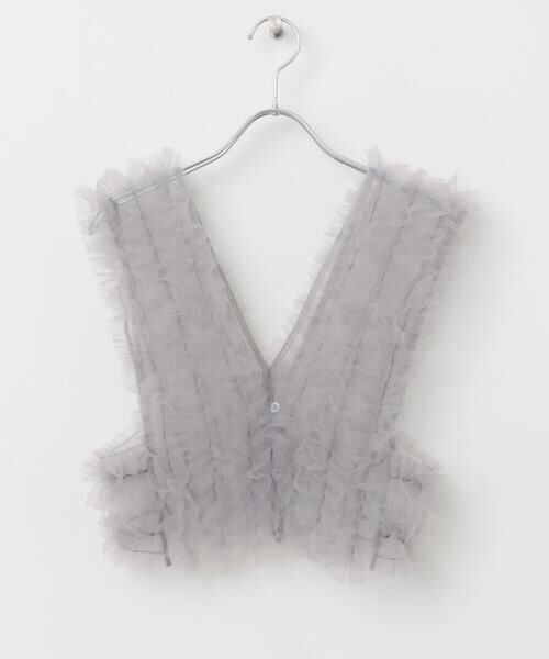 KBF / ケービーエフ シャツ・ブラウス | シアーフリルSETシャツ | 詳細25