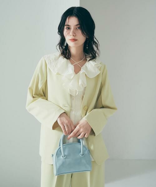 KBF / ケービーエフ シャツ・ブラウス | ウエストタックラッフルブラウス | 詳細11