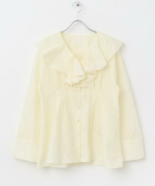 KBF / ケービーエフ シャツ・ブラウス | ウエストタックラッフルブラウス | 詳細14