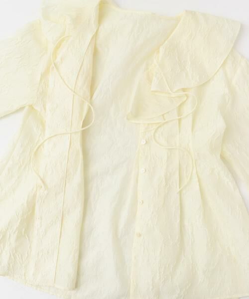 KBF / ケービーエフ シャツ・ブラウス | ウエストタックラッフルブラウス | 詳細15