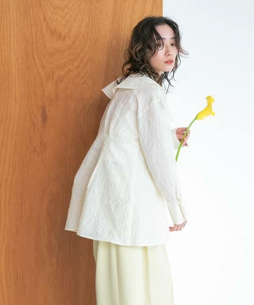 KBF / ケービーエフ シャツ・ブラウス | ウエストタックラッフルブラウス | 詳細5