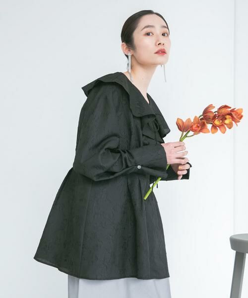 KBF / ケービーエフ シャツ・ブラウス | ウエストタックラッフルブラウス | 詳細22