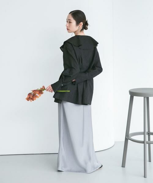 KBF / ケービーエフ シャツ・ブラウス | ウエストタックラッフルブラウス | 詳細28