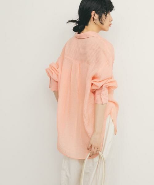 KBF / ケービーエフ シャツ・ブラウス | 2WAYシアーストライプシャツ | 詳細19