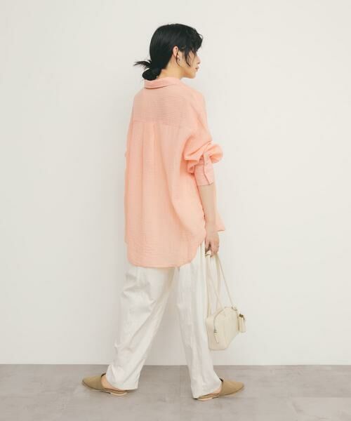 KBF / ケービーエフ シャツ・ブラウス | 2WAYシアーストライプシャツ | 詳細22