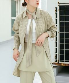 KBF / ケービーエフ シャツ・ブラウス | ウエストマークチェックシャツ