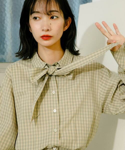 KBF / ケービーエフ シャツ・ブラウス | ウエストマークチェックシャツ | 詳細6