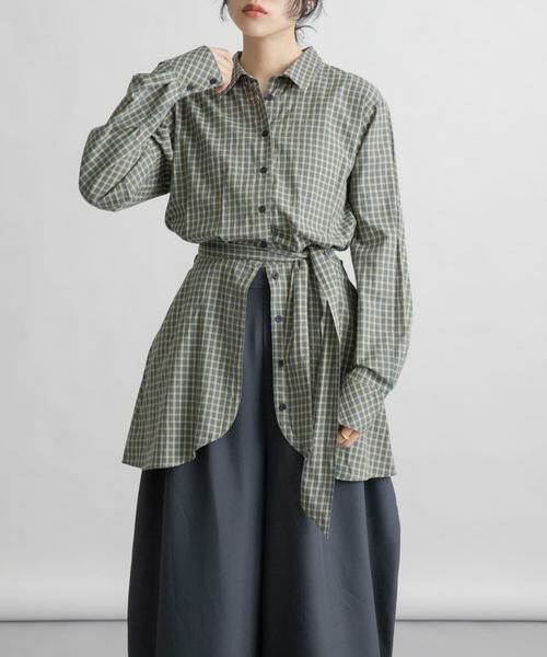 KBF / ケービーエフ シャツ・ブラウス | ウエストマークチェックシャツ | 詳細21