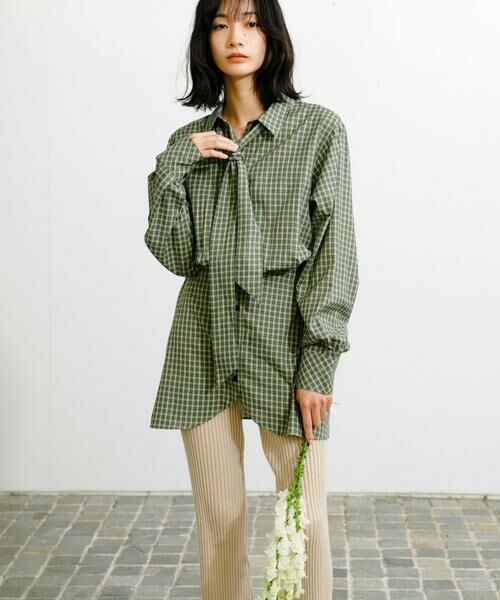 KBF / ケービーエフ シャツ・ブラウス | ウエストマークチェックシャツ | 詳細25