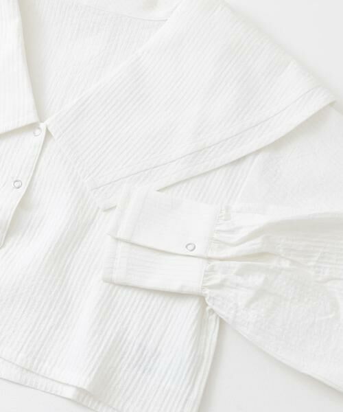 KBF / ケービーエフ シャツ・ブラウス | ワイドカラークロップドブラウス | 詳細8