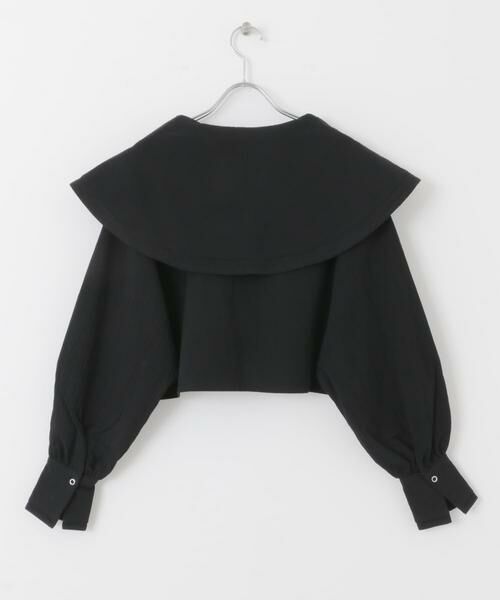 KBF / ケービーエフ シャツ・ブラウス | ワイドカラークロップドブラウス | 詳細21