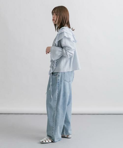 KBF / ケービーエフ シャツ・ブラウス | フリルカラーリボンブラウス | 詳細13