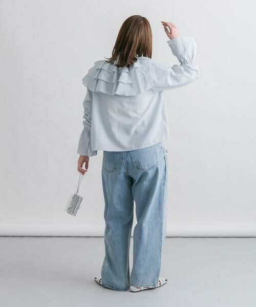 KBF / ケービーエフ シャツ・ブラウス | フリルカラーリボンブラウス | 詳細14